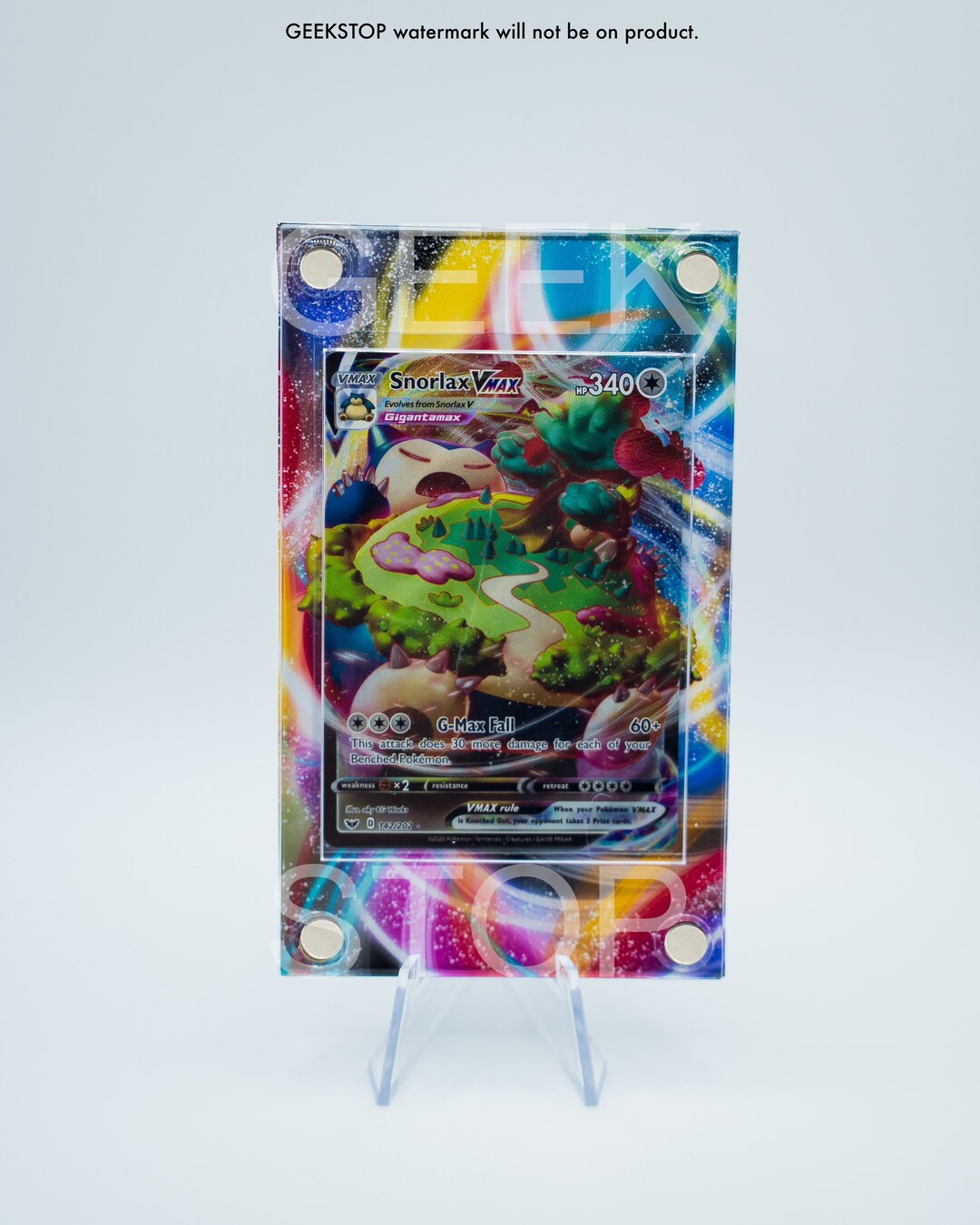 Snorlax VMAX Promo | Extended Art Display Case for Pokemon Card - Etsy