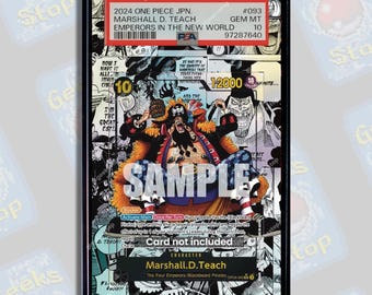 Marshall D Teach Manga PSA CGC Beckett | Extended Art Display Case for Graded OPTCG