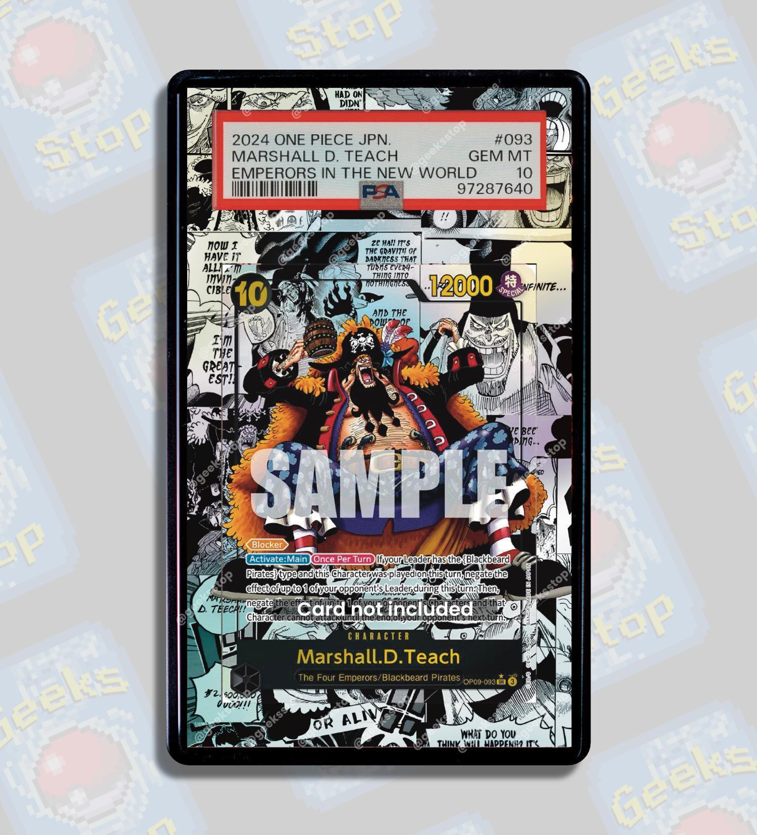PSA10 TEACH ティーチ MANGA ALTERNATE ART PSA 10 Teach OP09-093 Manga Alt Art Emperors in the New World ONE