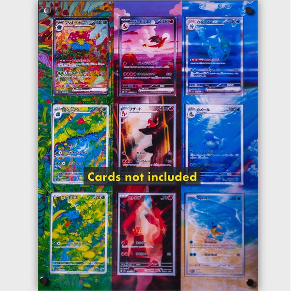 Charizard Blastoise Venusaur ex Extended Art Rare Alt Holder for Pokemon Cards