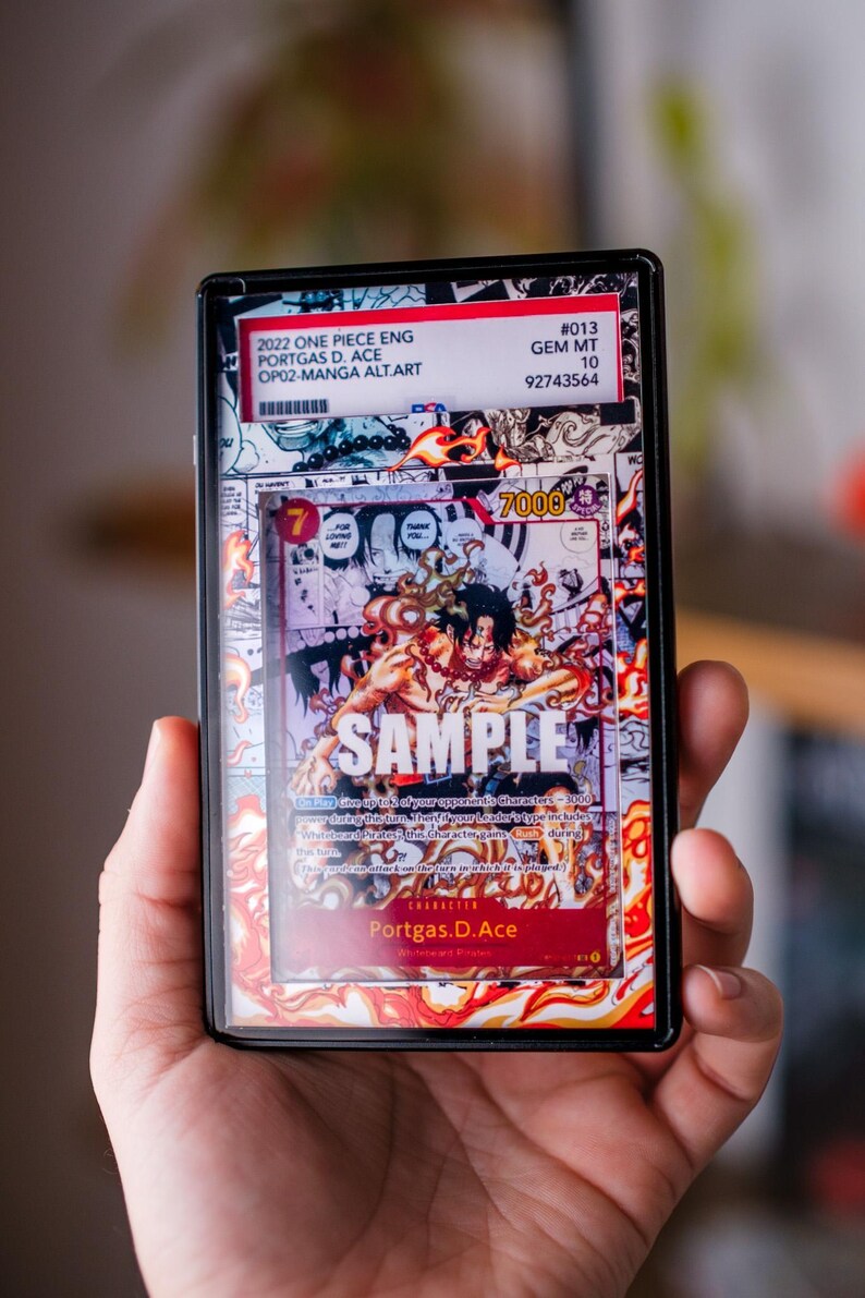 Ace Manga PSA CGC Beckett | Große Kunst Vitrine für Graded OPTCG Bild 2