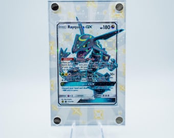 Shiny Rayquaza GX | Extended Art Display Case for Pokemon Card