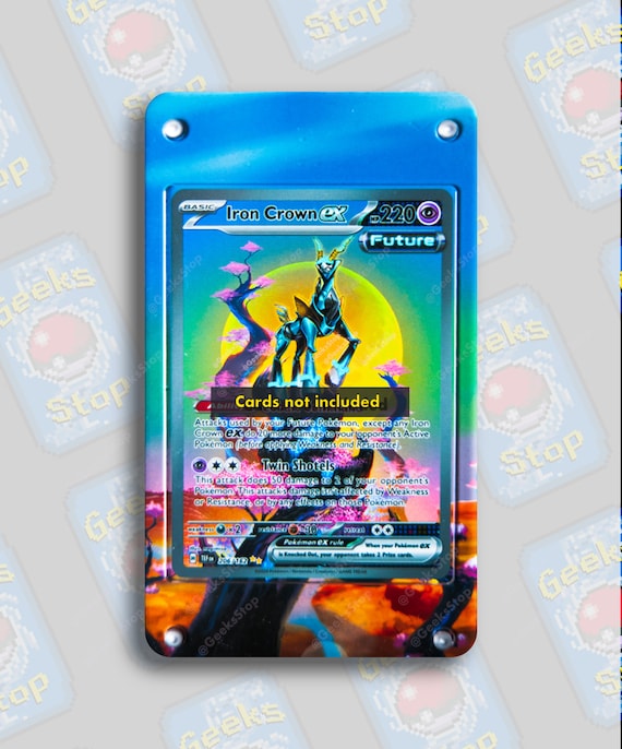 Buy Iron Crown Ex SIR | Extended Art Display Case for Pokemon Carde Online  in India - Etsy