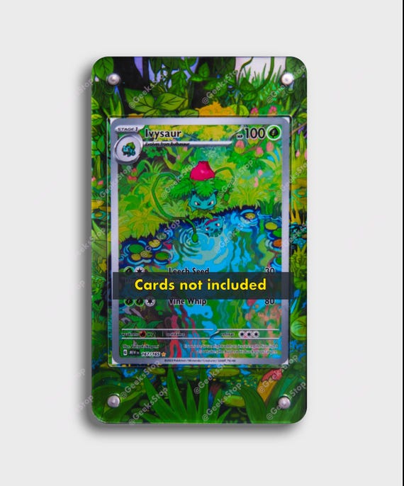 ivysaur pokemon card 151 Ivysaur 151 IR | Extended Art Display Case for Pokemon Card