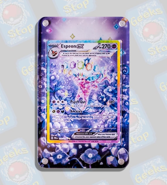 Espeon Ex SAR | Extended Art Display Case for Pokemon Card - Etsy