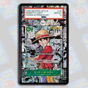 Luffy Manga OP13 PSA TAG Beckett | Extended Art Display Case for Graded OPTCG