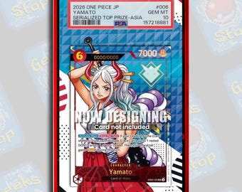 Yamato Serialized Top Prize 2026 BGS PSA / Extended Art Display Case per OPTCG