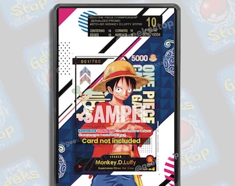 Luffy Serialized Top Prize BGS PSA Tag | Extended Art Display Case for OPTCG