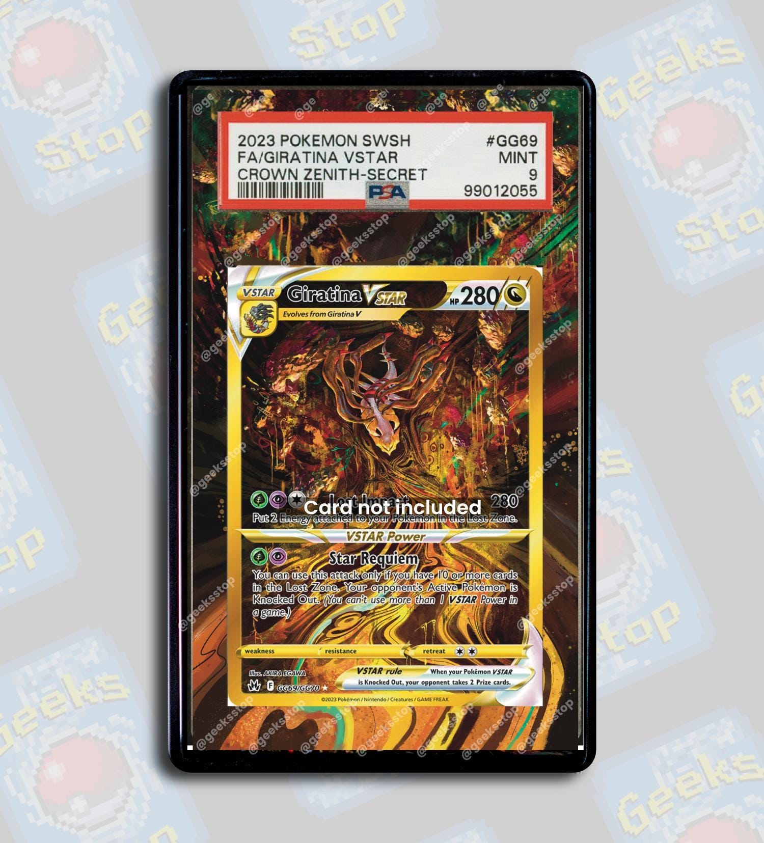 golden giratina pokemon card Giratina V Gold Metal Pokemon Card Collectible Gift/Display
