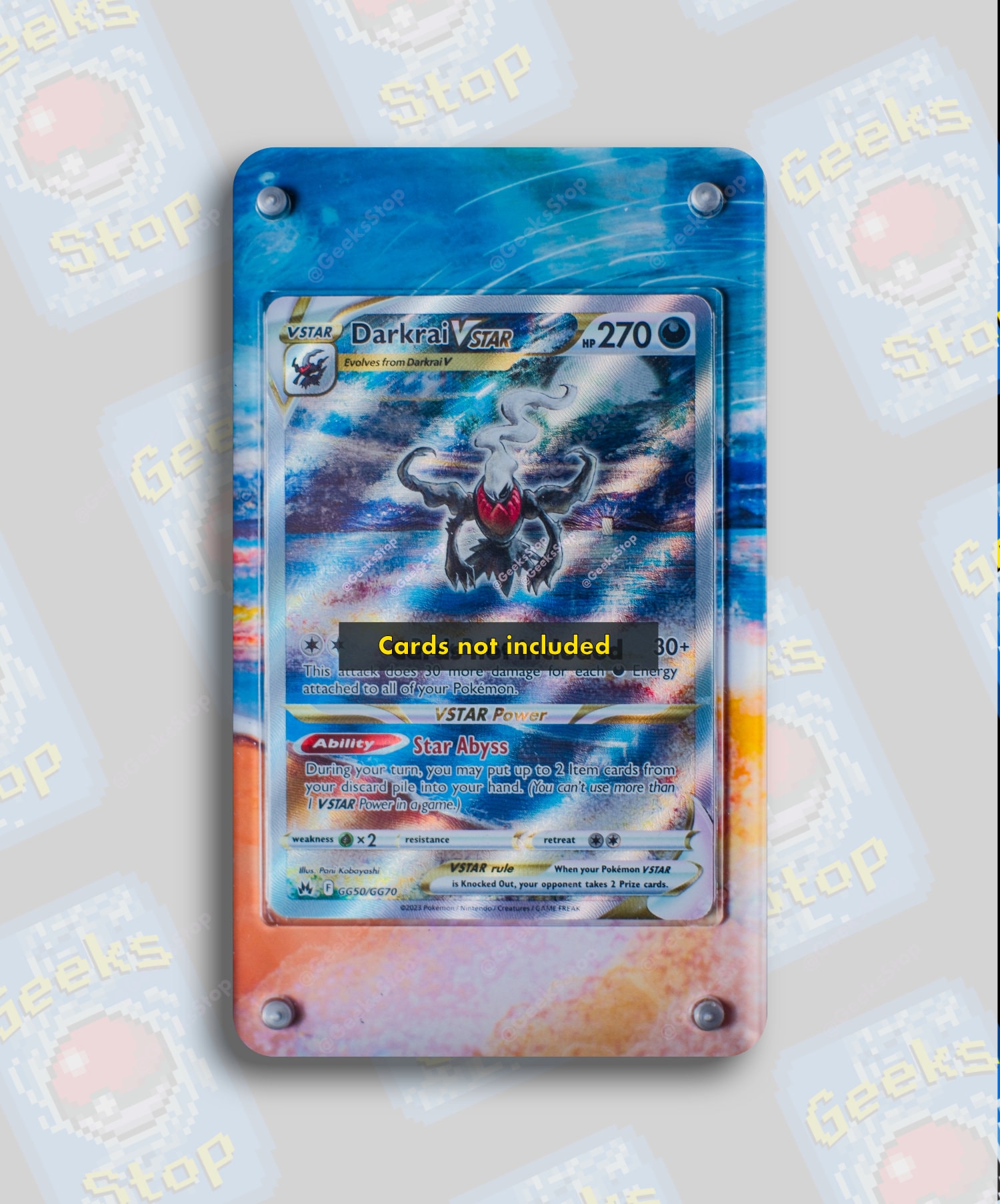 Darkrai VSTAR | Extended Art Display Case for Pokemon Card - Etsy