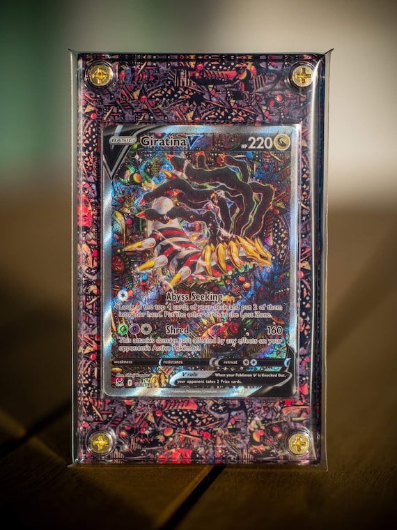 Giratina V Alternate Art Custom Pokemon Card Display Case 