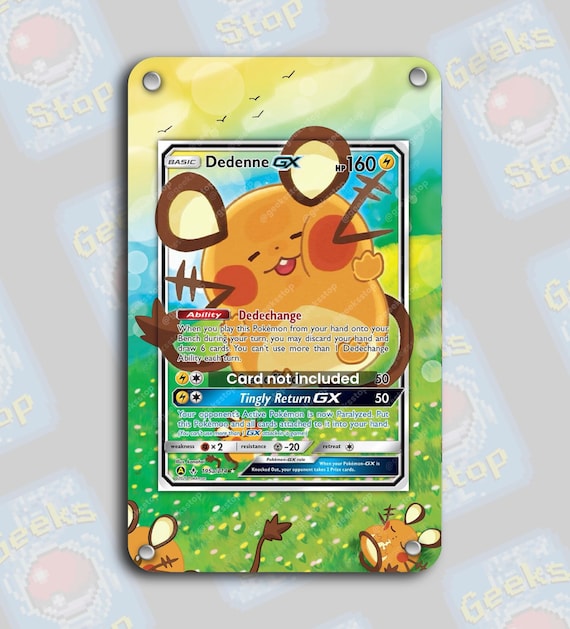 Dedenne GX 195a/214 Alt Art Promo | Extended Art Display Case for Pokemon  Card - Etsy
