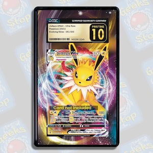 Jolteon VMAX PSA Beckett CGC | Extended Art Display Case for Graded Pokemon Card