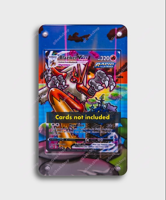 Blaziken VMAX Alternate Art Custom Pokémon Card Display Case - Etsy