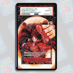 Luffy 012 Alt Art PSA Beckett CGC | Extended Art Display Case for Graded OPTCG