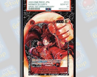 Luffy 012 Alt Art PSA Beckett CGC | Extended Art Display Case for Graded OPTCG