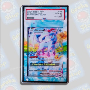 Glaceon VMAX Alt PSA BGS | Display Case Extended Art for Graded Pokemon Card