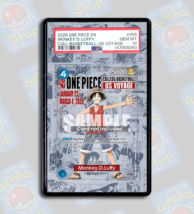 Luffy Voyage Promo PSA TAG Beckett | Extended Art Display Case for OPTCG