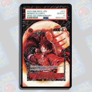 Luffy 012 Alt Art PSA Beckett CGC | Rozszerzona gablota na grafiki do gradingu OPTCG