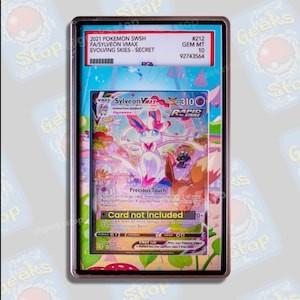 Sylveon VMAX Alt PSA CGC Beckett | Rozszerzona gablota z grafiką do ocenianych kart Pokemon