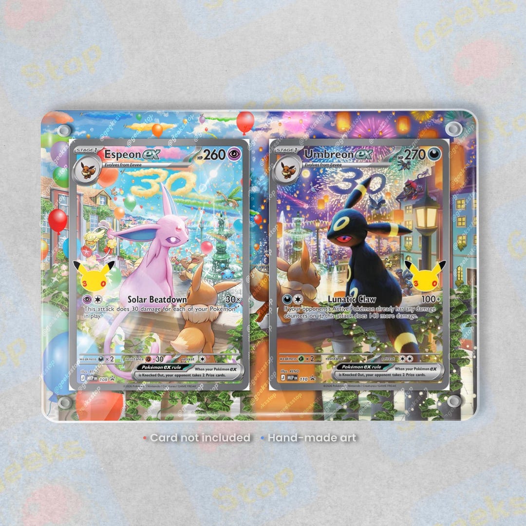 エーフィ＆ブラッキーex 30周年記念 | ポケモンカード用拡張アート