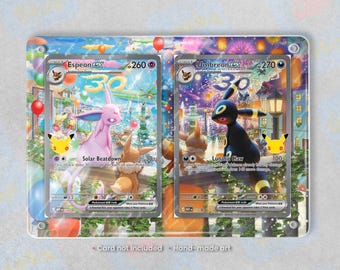 Espeon e Umbreon ex 30th Celebration / Vetrina con illustrazioni estese per carte Pokémon