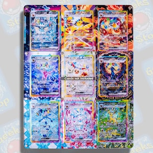 Terastal Festival Prismatic Evolutions Eeveelutions ex SAR God Pack | Grande vitrine artistique pour carte Pokémon