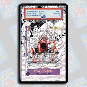 Luffy EB02 Manga PSA TAG Beckett | Vitrine d'exposition étendue pour OPTCG gradué