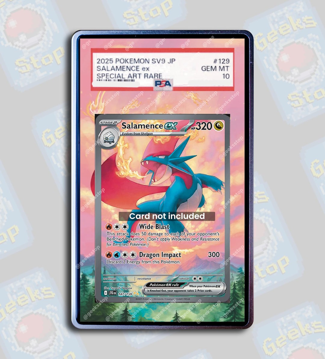 salamence pokemon card value PSA 10 GEM MINT JAPANESE POKEMON 2025 SALAMENCE EX 119/100 Battle Part –  PKMhobby