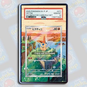 Victini Promo PSA TAG Beckett | Extended Art Display Case for Graded Card