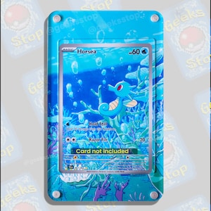 Horsea IR | Grande vitrine artistique pour carte Pokémon