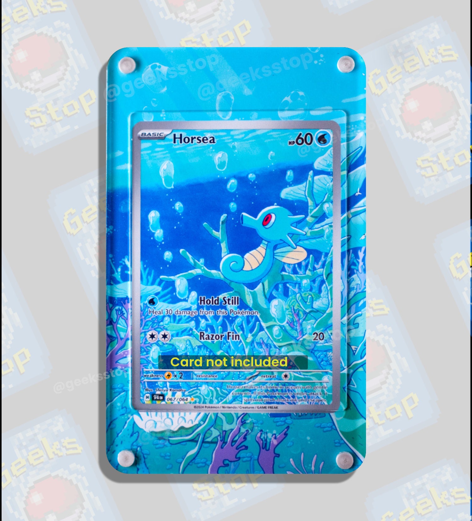 Horsea IR | Extended Art Display Case for Pokemon Card - Etsy