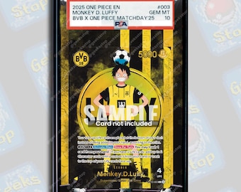 Promoção Luffy x BVB PSA | Vitrine de Arte Estendida para OPTCG Graduado
