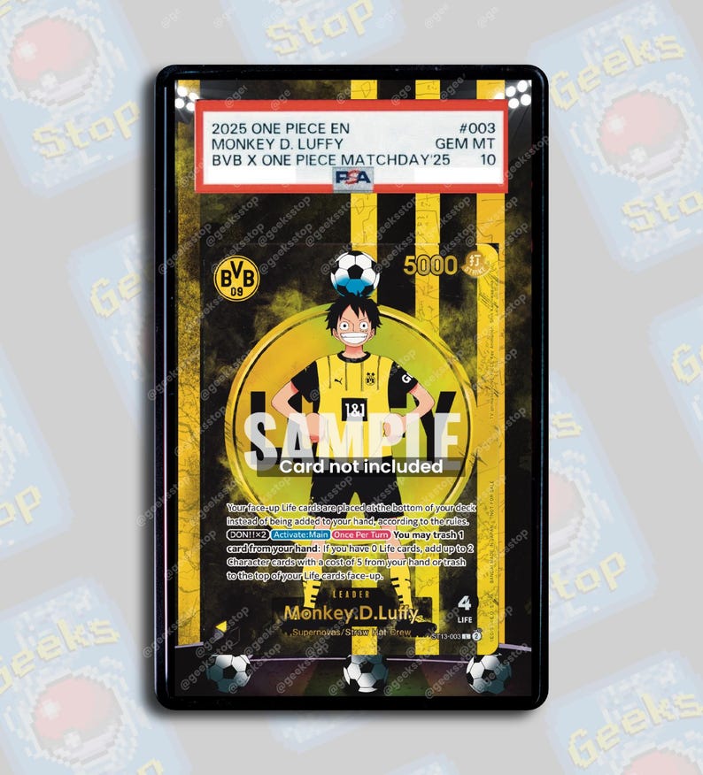 Luffy x BVB Promo PSA, TAG Grading Beckett | Extended Art Display Case for Graded OPTCG