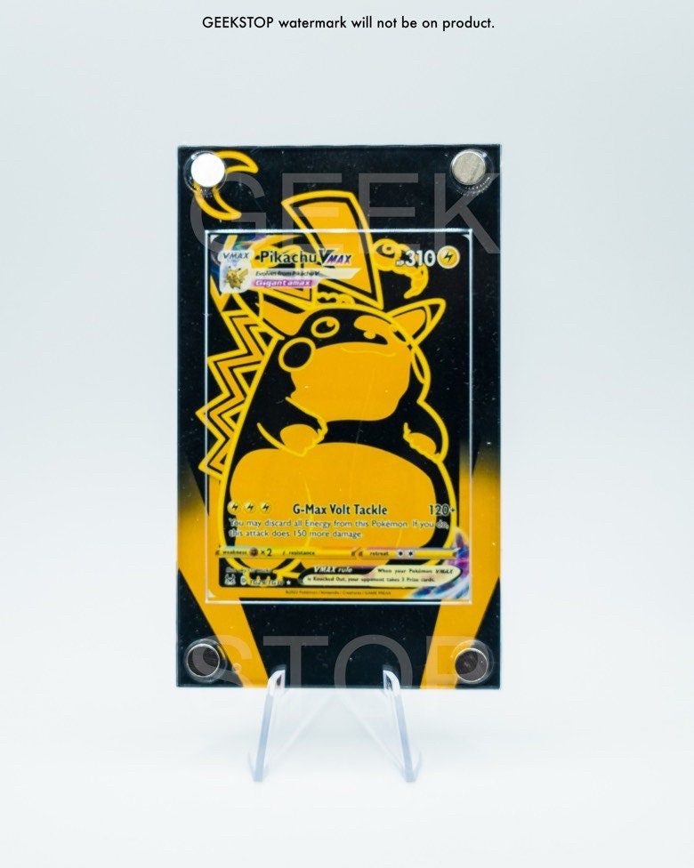 Pikachu VMAX Gold Metal Pokemon Card