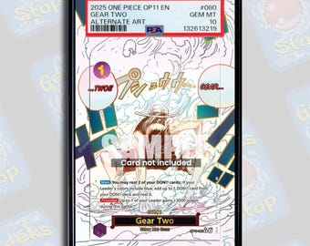Gear Two Event Alt Art PSA TAG Beckett | Extended Art Display Case for Graded OPTCG