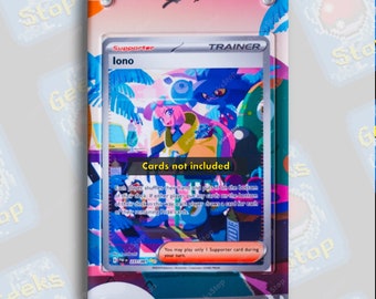 Iono 237/091 SIR / Vitrina de arte ampliada para cartas de Pokémon