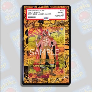 Gold d Roger Manga PSA CGC Beckett | Große Kunst Vitrine für Graded OPTCG