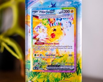 【ケース付き極美品】ピカチュウex SAR ポケモンカード用ピカチュウ ex SAR 拡張アートディスプレイケース