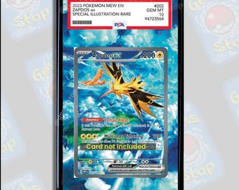 Zapdos ex 151 SIR PSA CGC Beckett | Extended Art Display Case for Pokemon Card