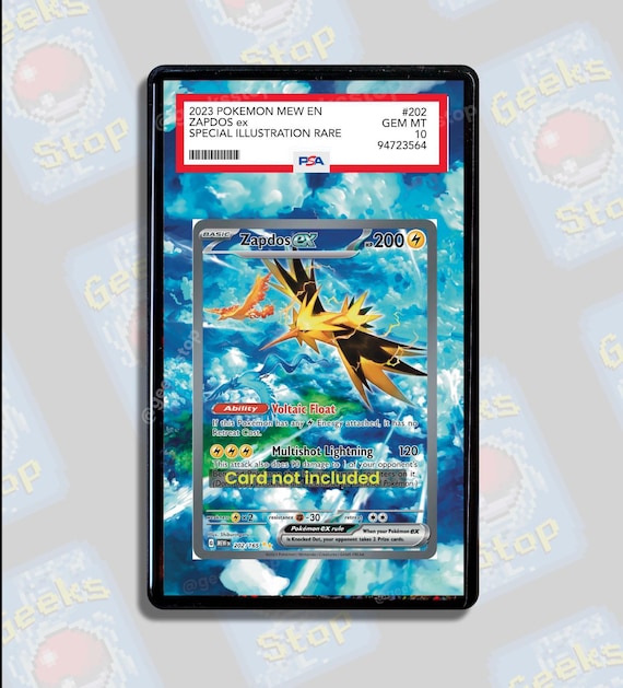 Zapdos Ex 151 SIR PSA CGC Beckett | Extended Art Display Case for