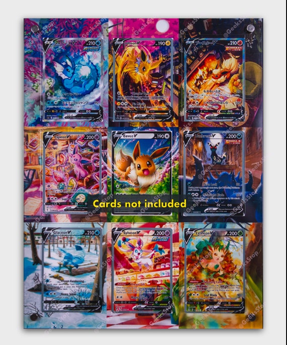 Eeveelutions V | Extended Art Display Case for Pokemon Card - Etsy