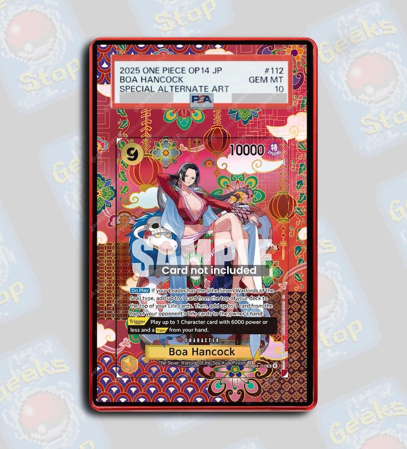 Boa Hancock SP OP14 PSA Beckett | Extended Art Display Case for OPTCG
