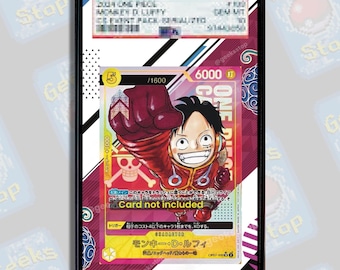 Luffy Serialized Top Prize 2024 BGS PSA | Extended Art Display Case for OPTCG