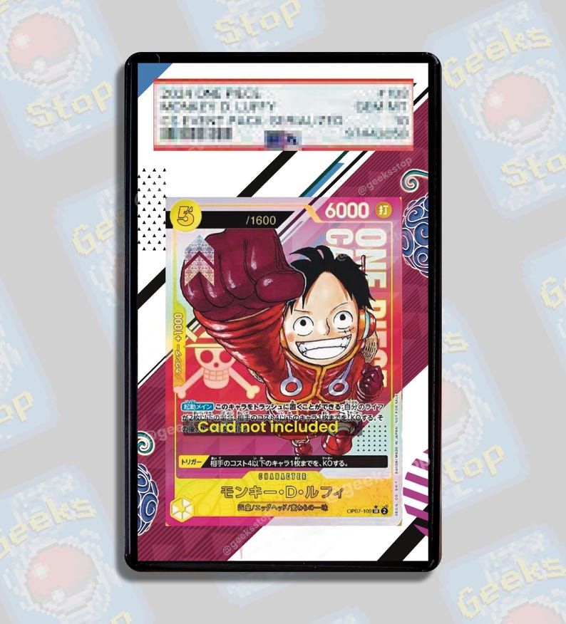Luffy 2024 Championship Promo BGS PSA | Extended Art Display Case for OPTCG