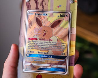 Eevee GX Promo | Extended Art Display Case for Pokemon Card - Etsy