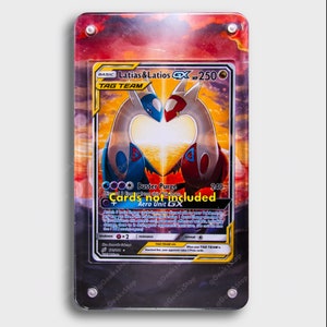 Latias Latios GX Art alternatif | Grande vitrine artistique pour carte Pokémon
