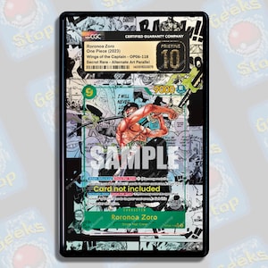 Zoro Manga PSA CGC Beckett / Vetrina espositiva estesa per OPTCG