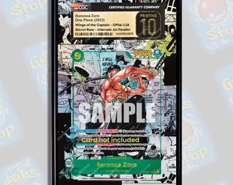 Zoro Manga PSA CGC Beckett | Extended Art Display Case for OPTCG