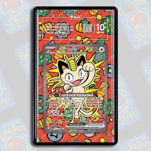 Meowth ex SIR 121 PSA CGC Beckett | Extended Art Display Case for Pokemon Card